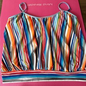 Rosegal colorful bathing suite top